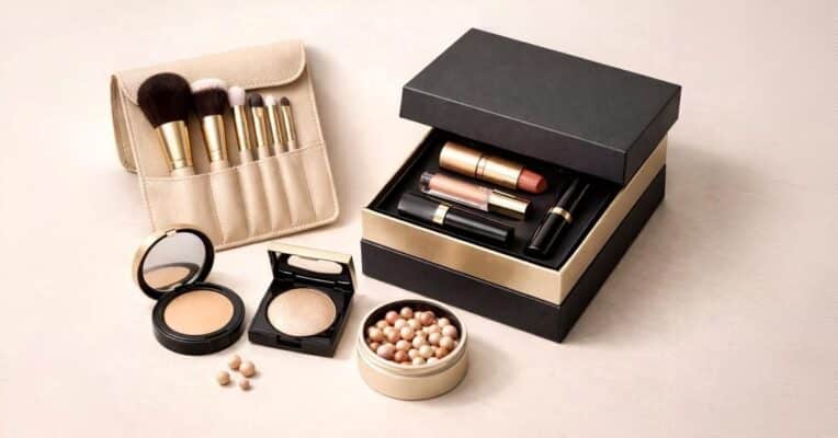 Premium makeup gift sets with professional makeup brush set and powder cosmetics, ideal for gifting and everyday beauty routines