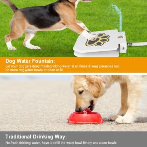 Alternative view of Outdoor Dog Water Fountain – Step-On Paw Activated Sprinkler & Drinking Dispenser