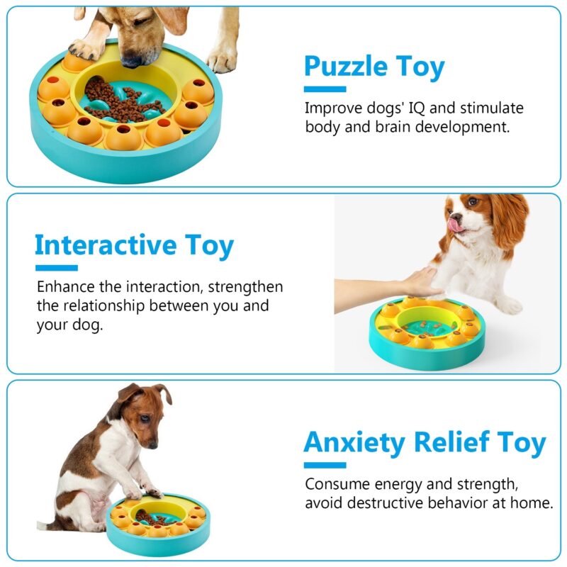 slow feeder dog bowl BPA free PP material anti-slip base