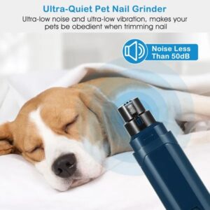 Alternative view of Dog Nail Grinder – 2-Speed Quiet USB Rechargeable Electric Pet Nail Trimmer