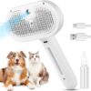 3-in-1 cat steam brush white with USB cable and water bottle