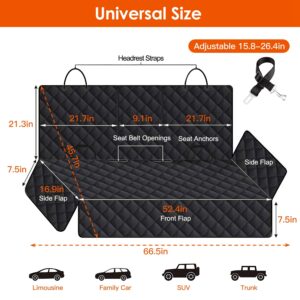 Alternative view of Waterproof Dog Car Seat Cover – Scratchproof Back Seat Protector Mat with Dog Seat Belt