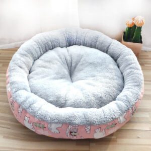 Alternative view of Round Cat Bed – Soft Plush Donut Calming Nest for Cats & Dogs 3 Sizes 7 Colors