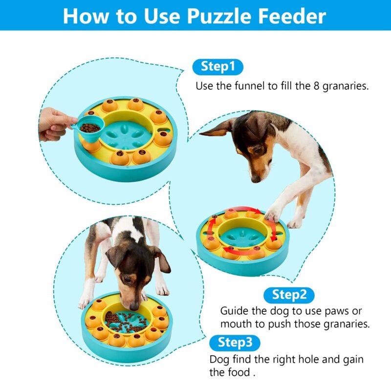 slow eating dog bowl size dimensions comparison