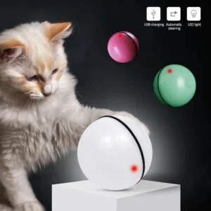 cat ball toy automatic LED laser rolling pink blue grey