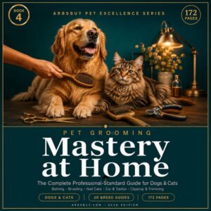 Pet Grooming Mastery at Home -- Dog Grooming At Home Guide -- 172 Pages 20 Breed Guides -- Arbsbuy PDF Ebook